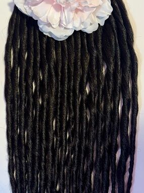 Natural-Look Black Faux Locs Extensions - Women Hair